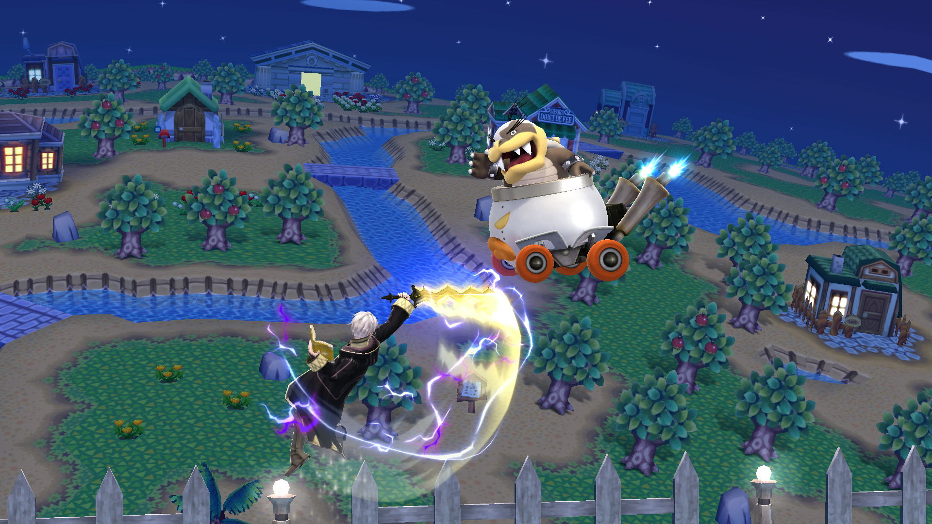 High in the air, Check. Opponent hit swings, Check. Damage iw under 9? Uh-oh.
